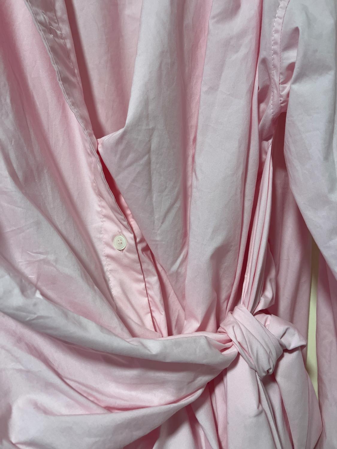OVERSIZE POPLIN SHIRT WITH BOW - Image 2