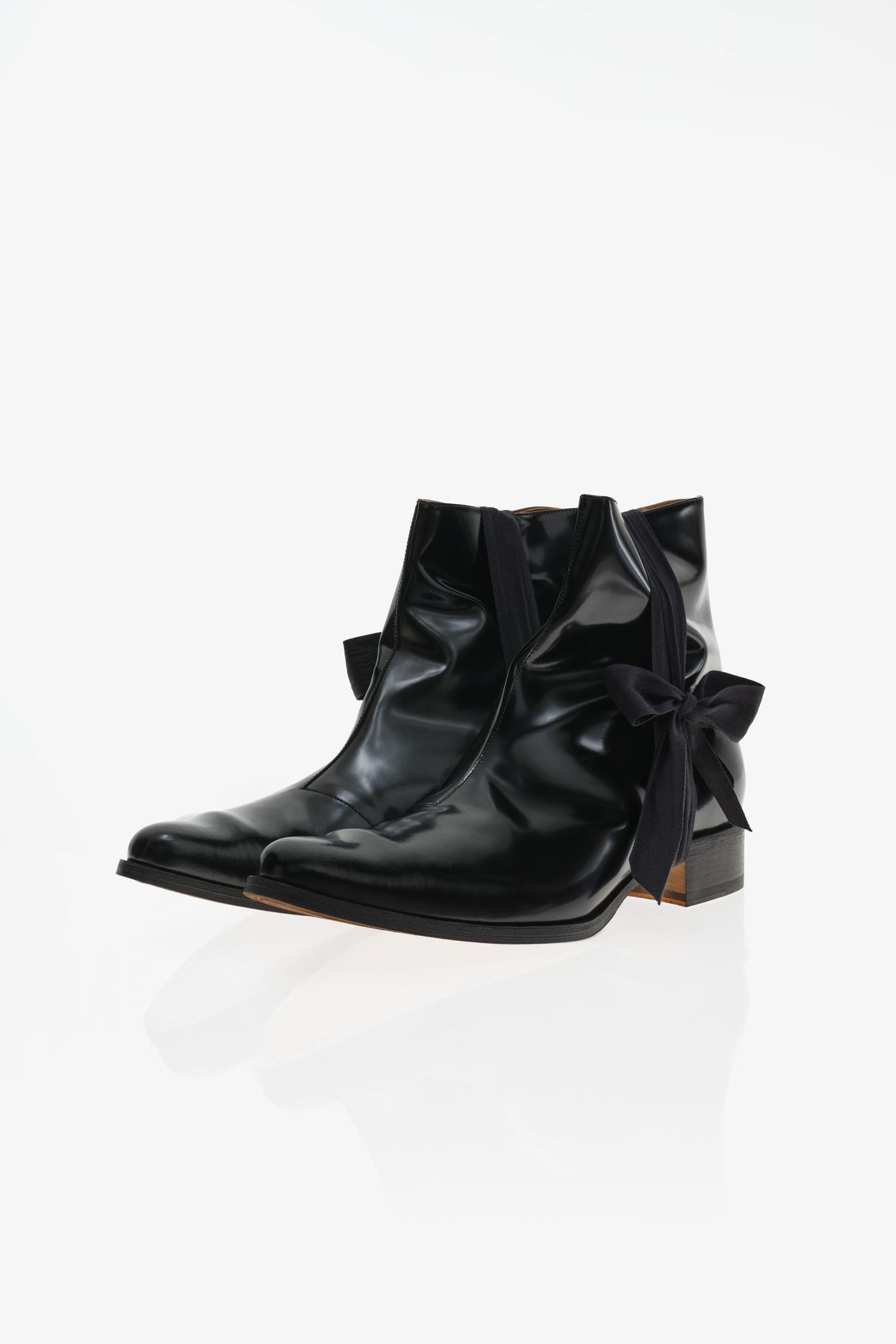Мужские ботинки Zara Limited Edition Leather, цвет: Чёрный — фото 4