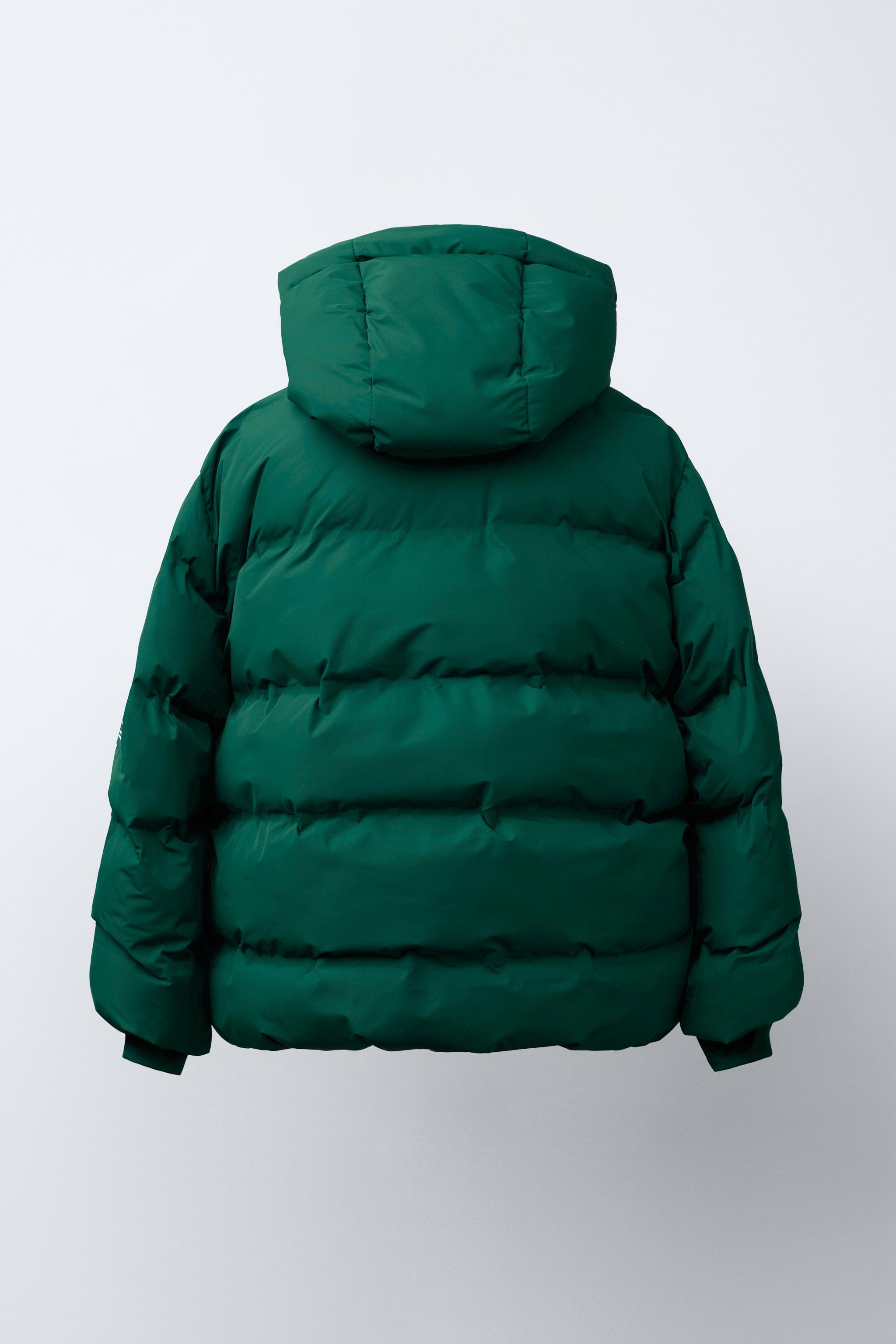 WATER REPELLENT LABEL PUFFER COAT