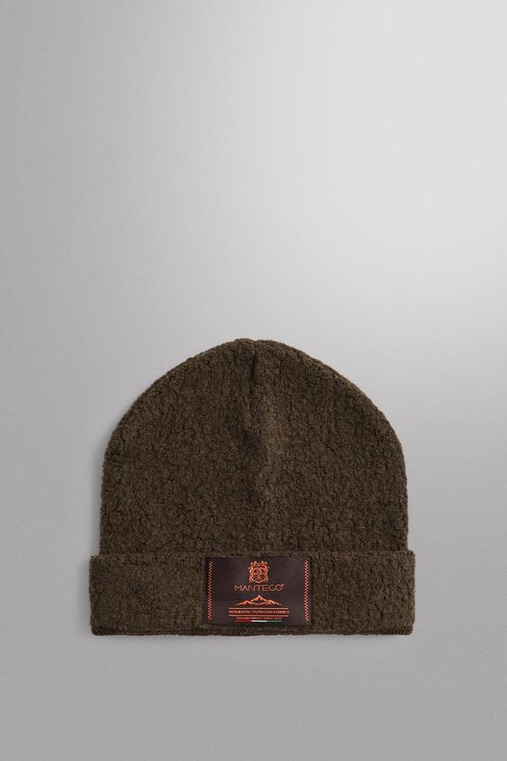 GORRO DE TRICÔ MANTECO® COM LÃ - Marrom da Zara - Imagem 0