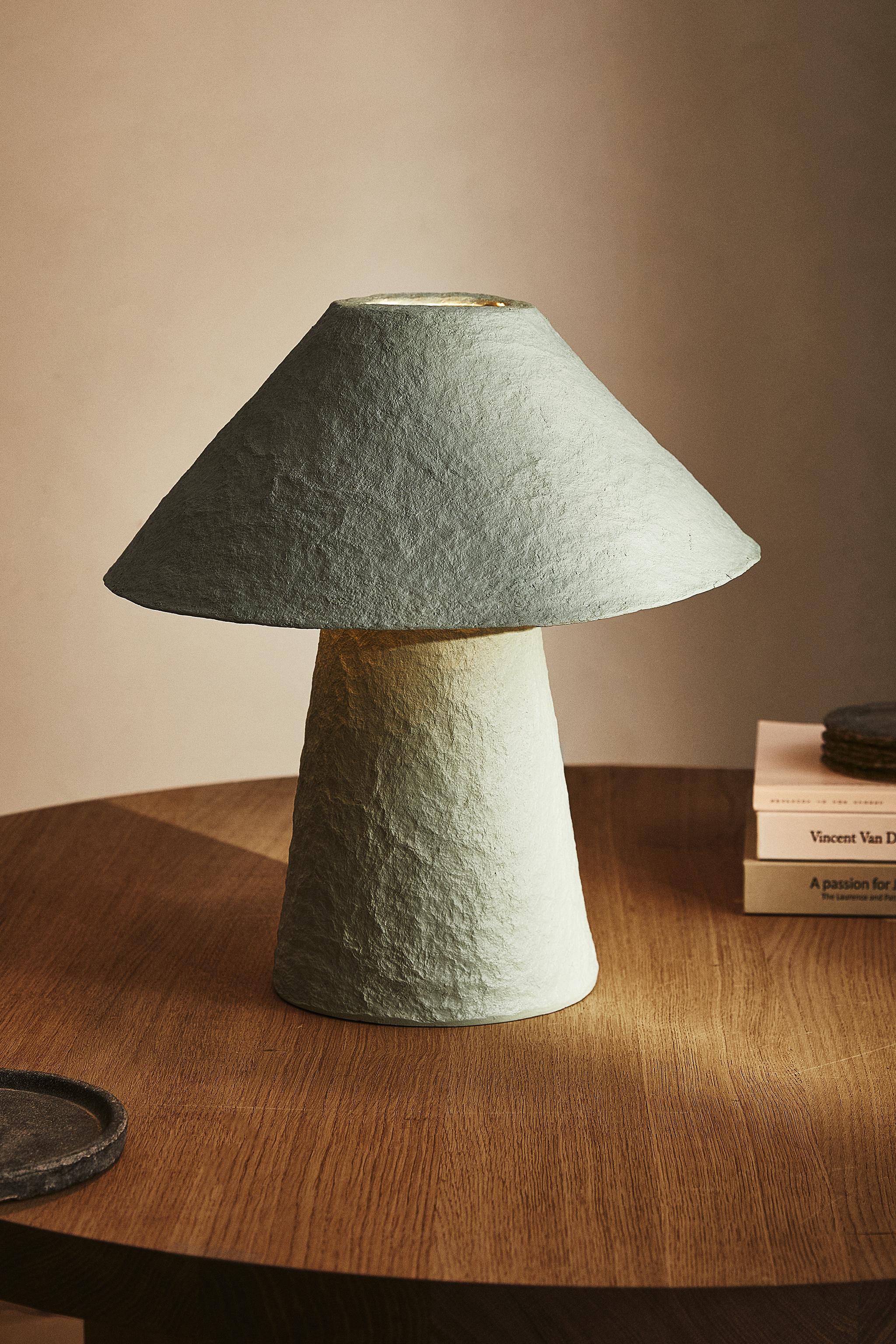 Papier mache deals table lamp