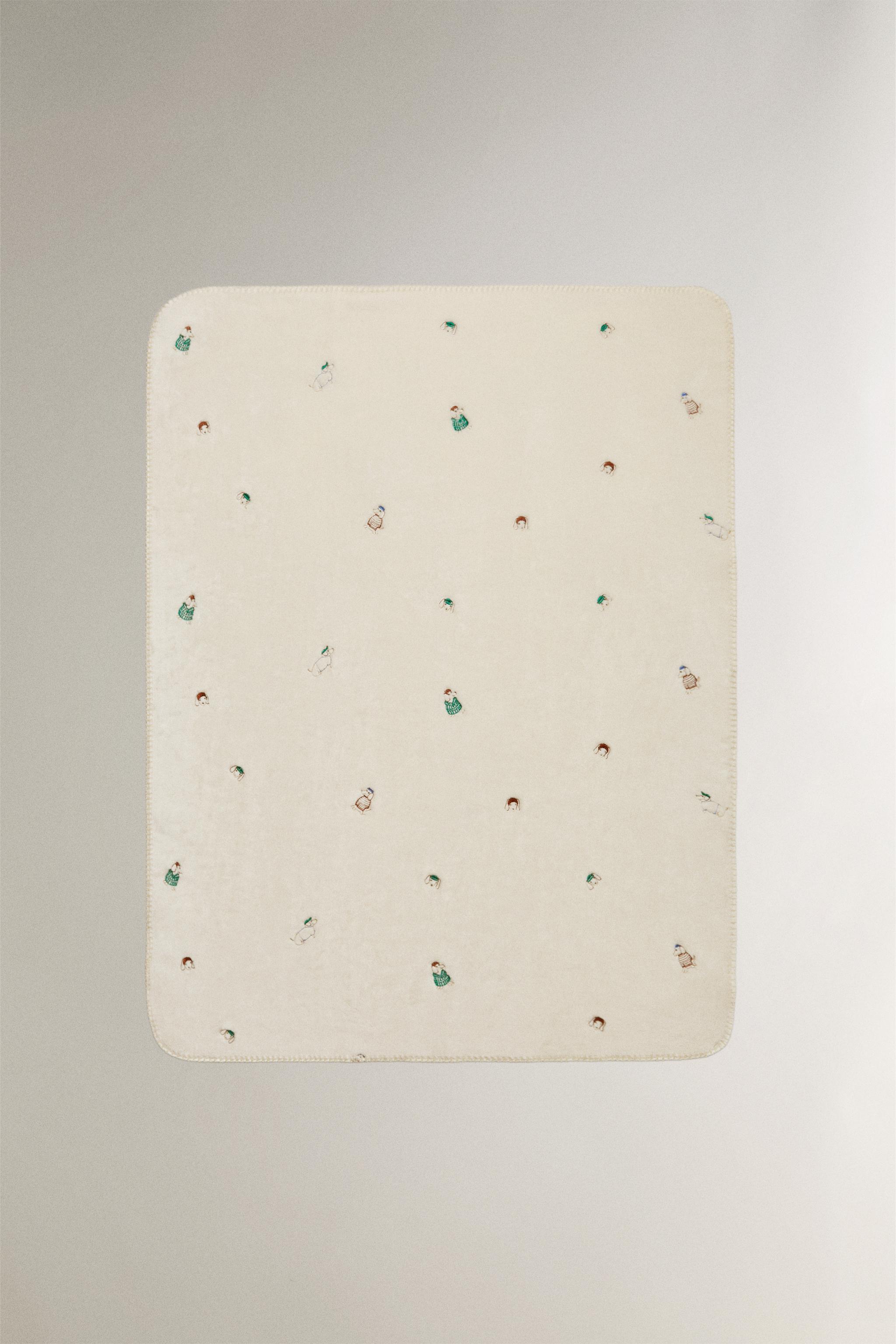 KIDS' DOG BLANKET — Ecru