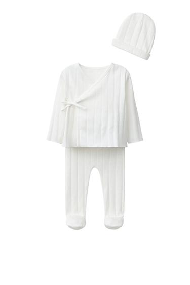NEWBORN APPLE SET WITH POUCH - Oyster-white by Zara