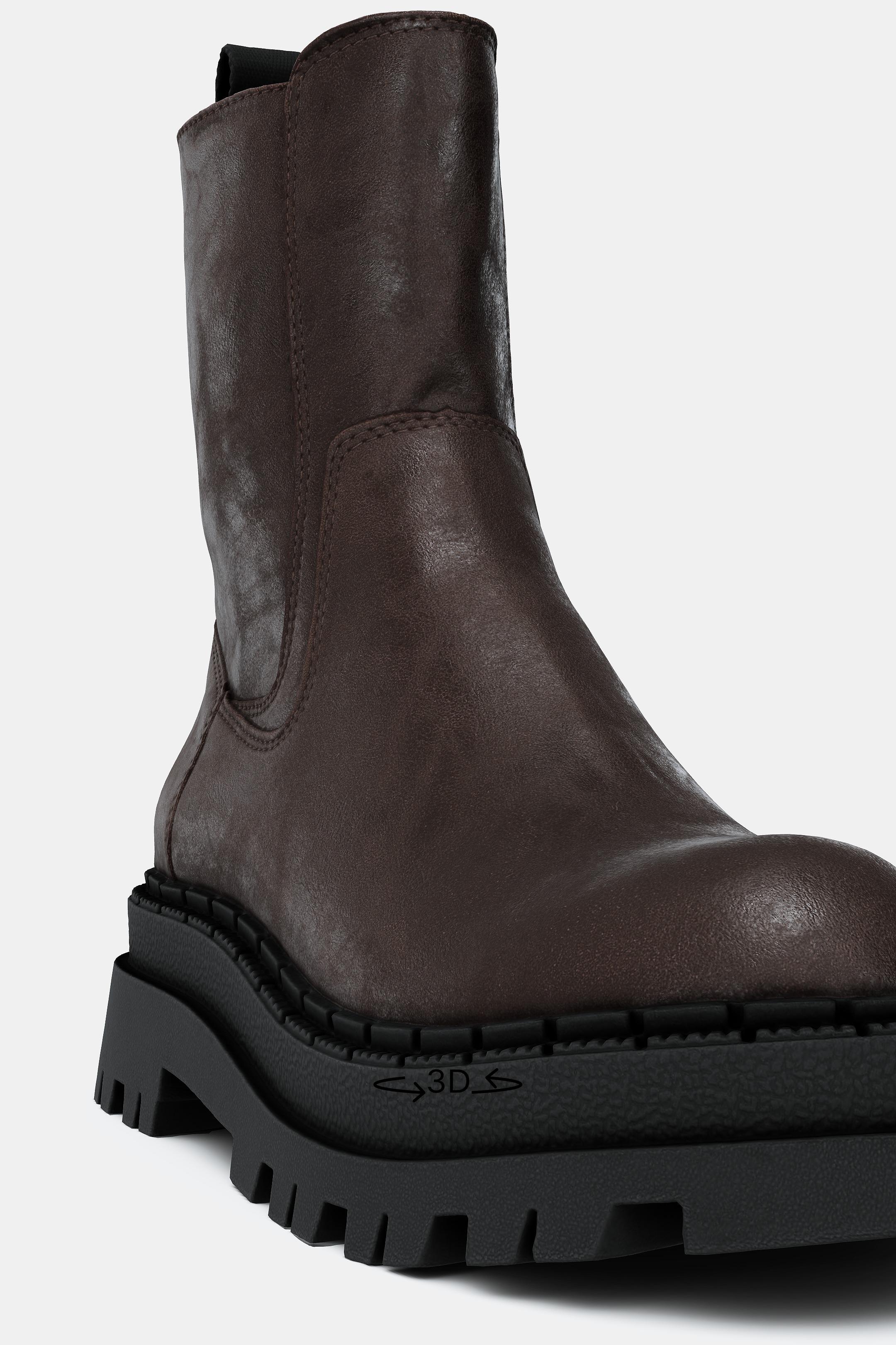 ヴィンテージ風プラットフォームショートブーツ ヴィンテージ風プラットフォームショートブーツ - ブラウン | ZARA
