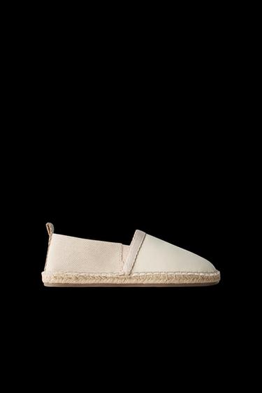 Zara WOVEN JUTE SHOE - Off White - Image 0