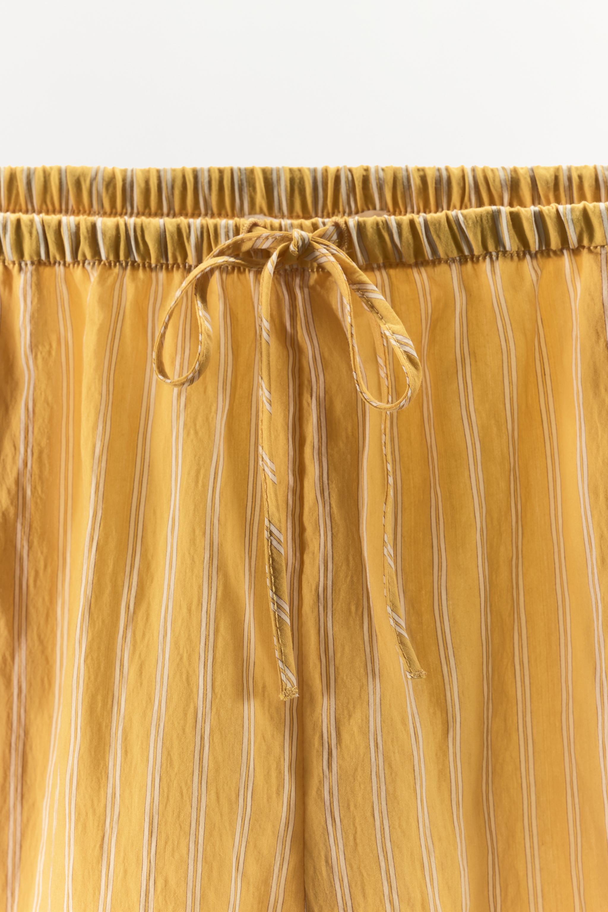Женские шорты Zara STRIPED PRINT SHORTS — фото 9