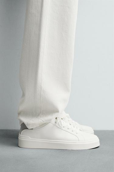 Zara HEEL DETAIL SNEAKERS - Gray - Image 0