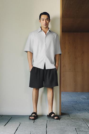 Zara 標準版短褲 - 黑色