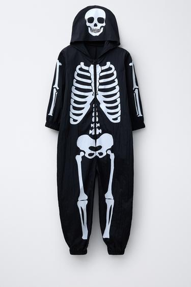 SKELETON JUMPSUIT COSTUME - Black by Zara