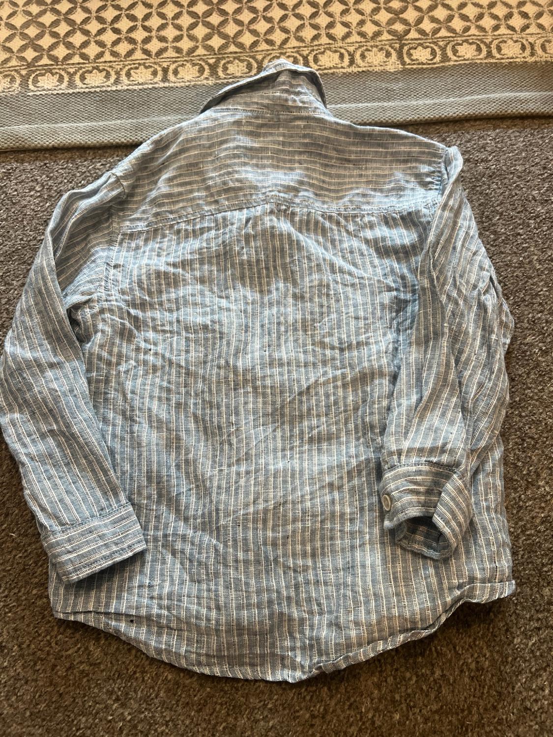 100% LINEN STRIPED SHIRT - Image 3