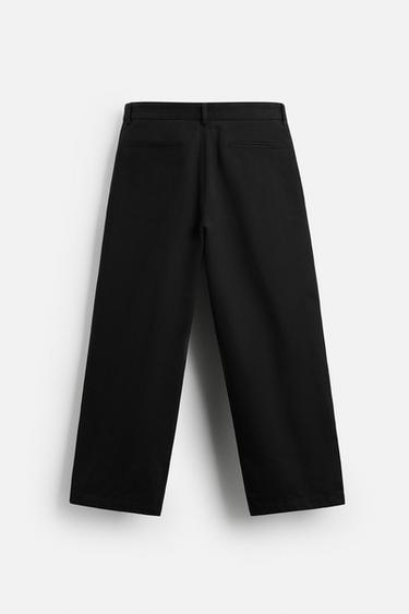PANTALON À PLIS - Noir de Zara - Image 6