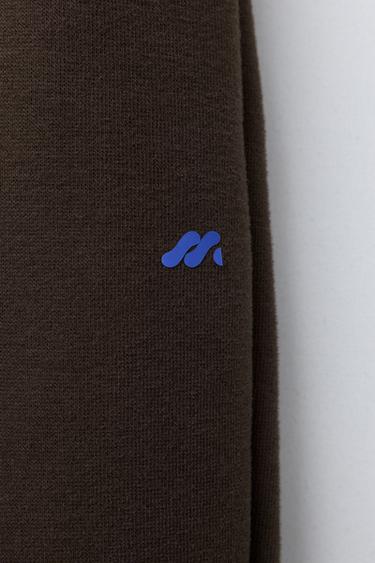 BAGGY TROUSERS WITH FLEECE LINING AND LOGO - Brown by Zara - Image 3