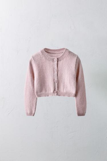 1-12 MONTHS/ LIMITED EDITION 100% CASHMERE JACKET - Dusty pink by Zara