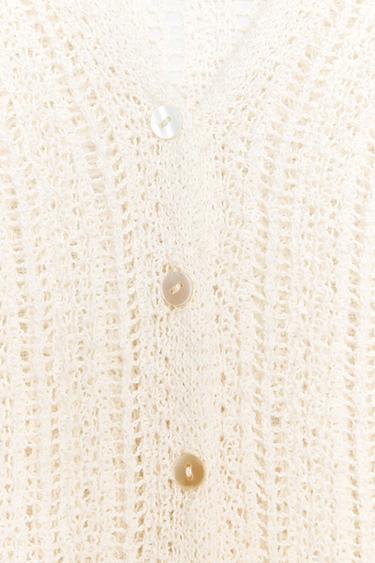 KNIT STRAPPY TOP - Ecru by Zara - Image 6