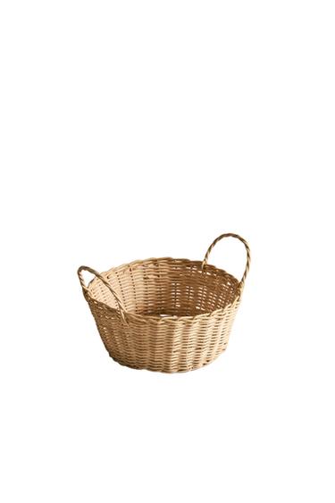 ROUND BREAD BASKET - Light beige by Zara