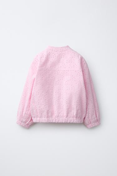 SHIFFLY EMBROIDERED JACKET - Light pink by Zara - Image 1