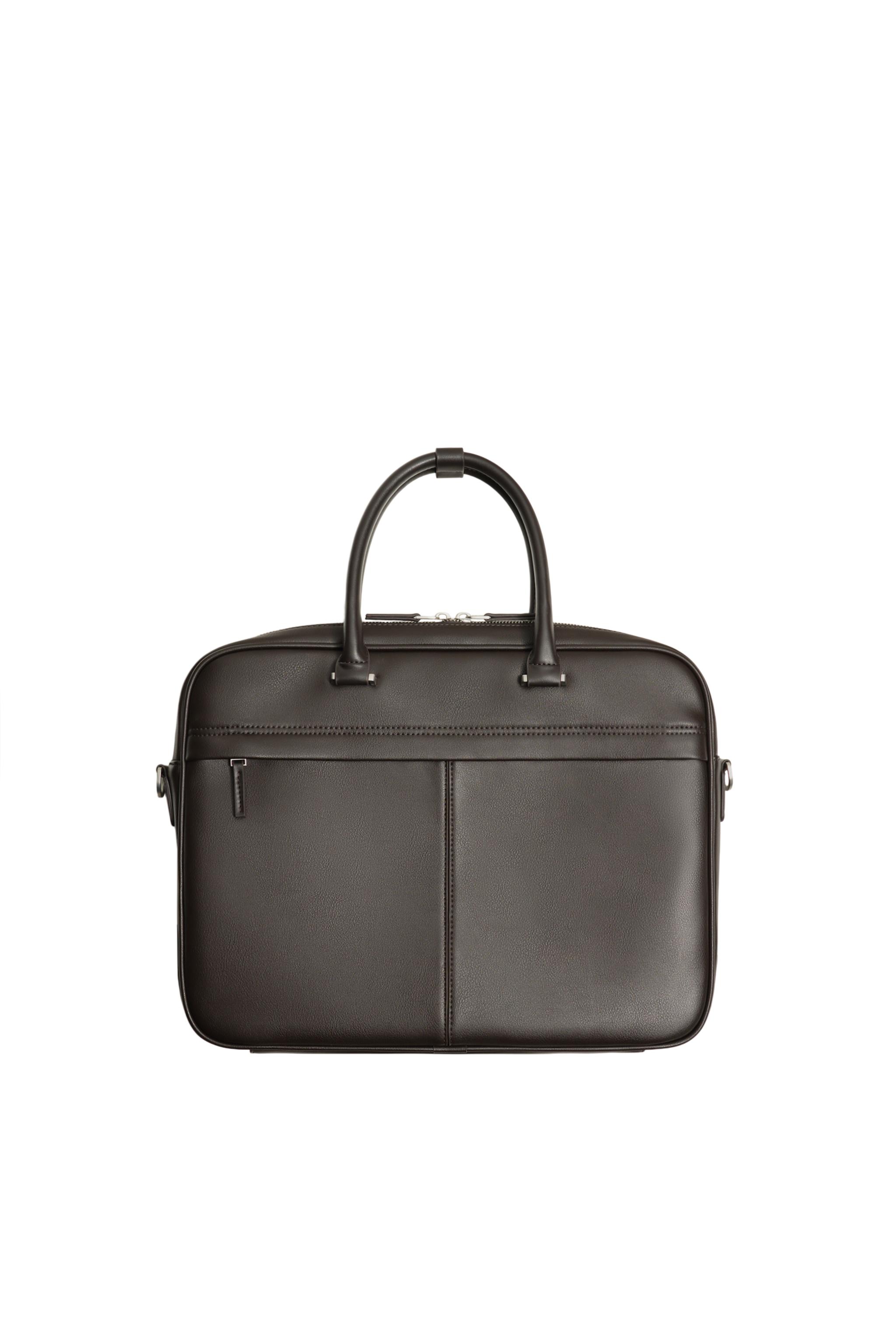 TEXTURED BRIEFCASE - Brown | ZARA United States