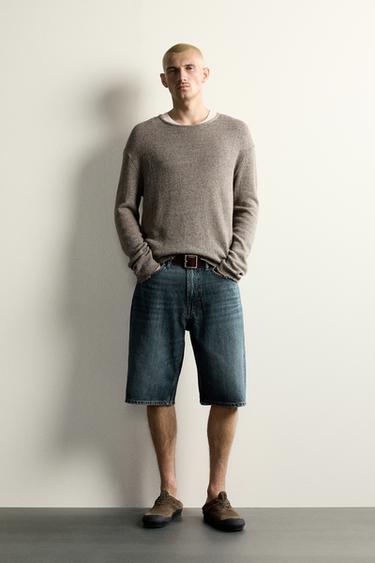 T-SHIRT EN MAILLE COUPE DÉCONTRACTÉE - Pierre de Zara - Image 0