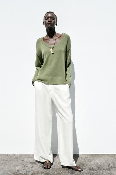 RUSTIC KNIT SWEATER - Green by Zara - Image 0