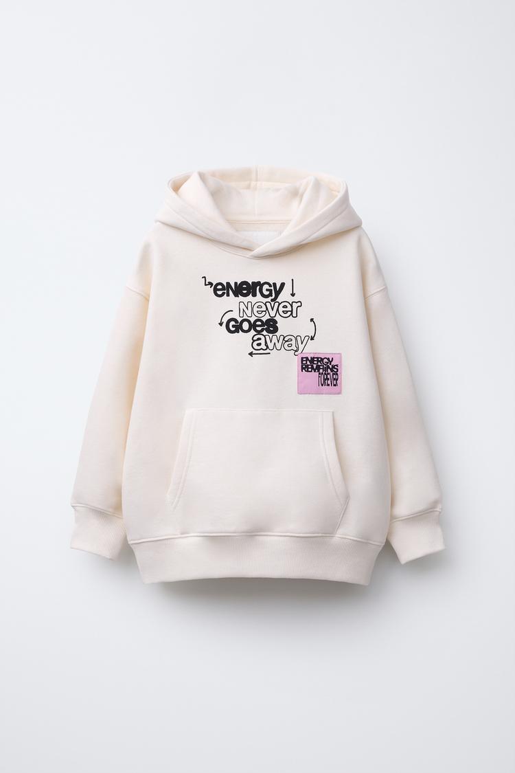 SUDADERA CAPUCHA GRAFFITI Crudo ZARA Chile