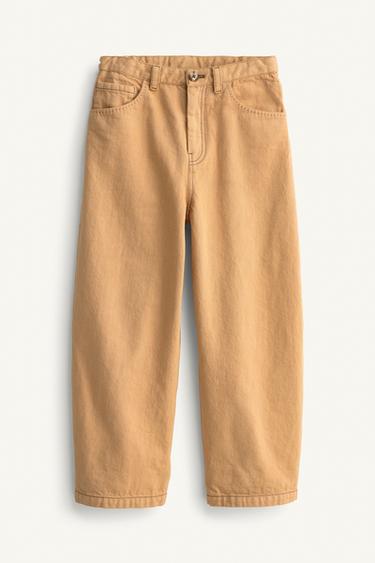 Zara LIMITED EDITION BAGGY TOPSTITCHED PANTS - 314