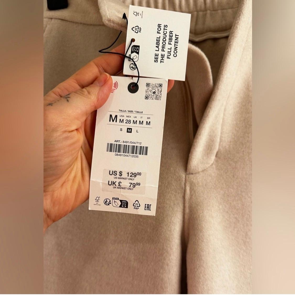 ZW COLLECTION WOOL BLEND PANTS - Image 3