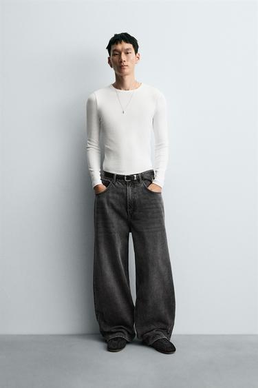 JEANS BAGGY FIT - رمادي الخاص بـ Zara - صورة 0