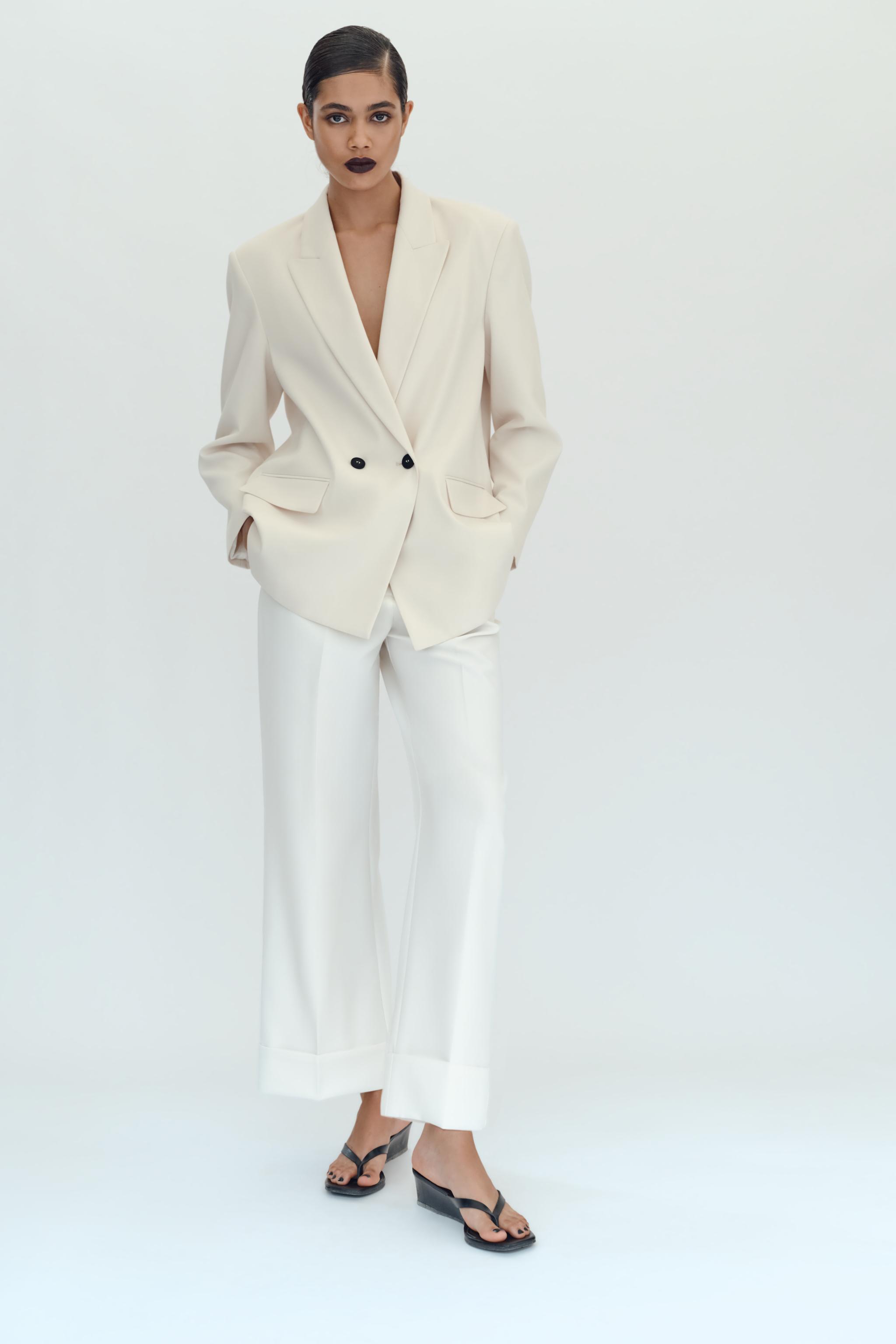 パンツスーツ上下 ♡ZARA ザラ♡テーラードダブルブレザー チノパンツ 