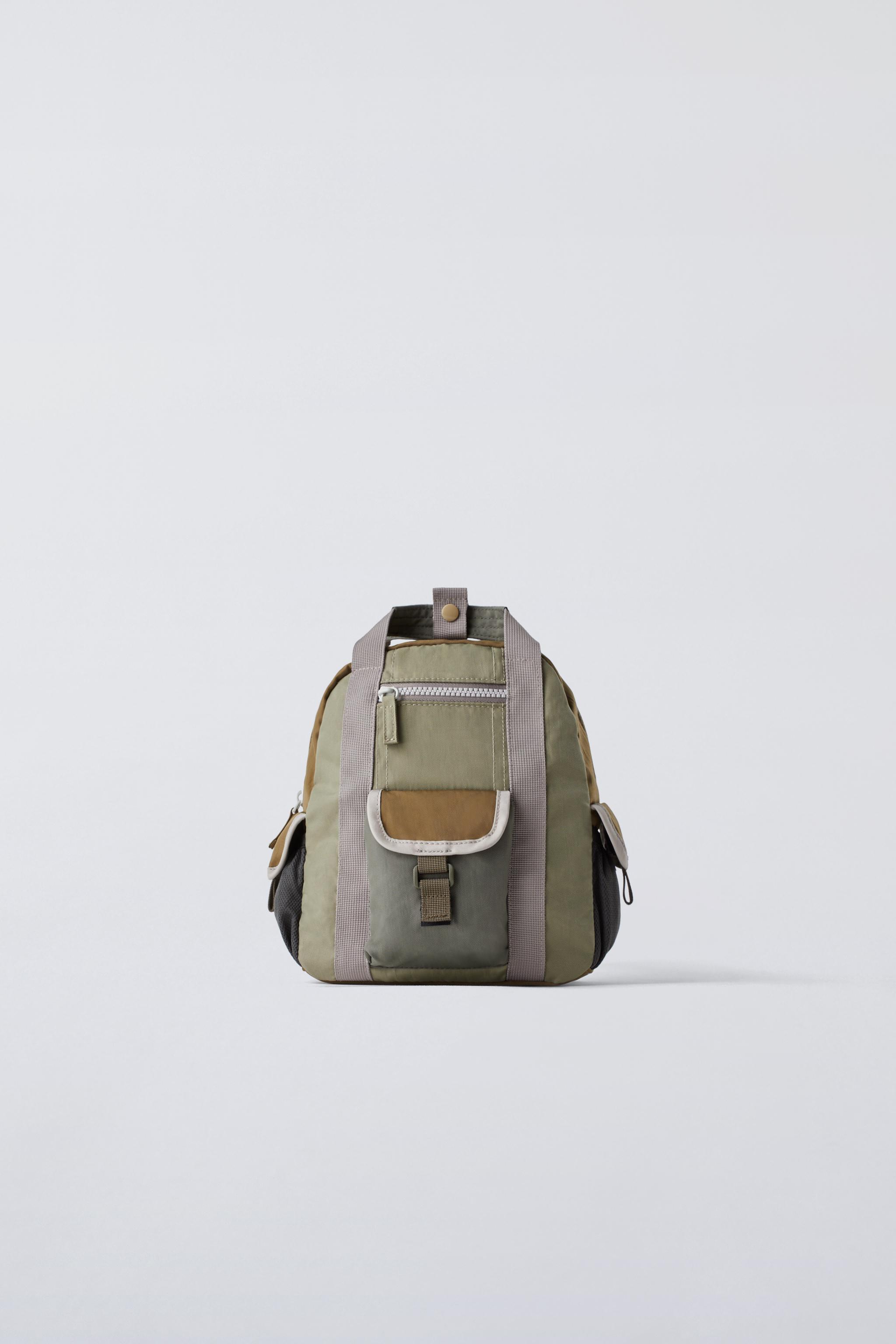 MULTIPOCKET BACKPACK Khaki Green ZARA United States