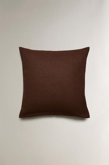 PLAIN CUSHION COVER - Brown by Zara - Image 1