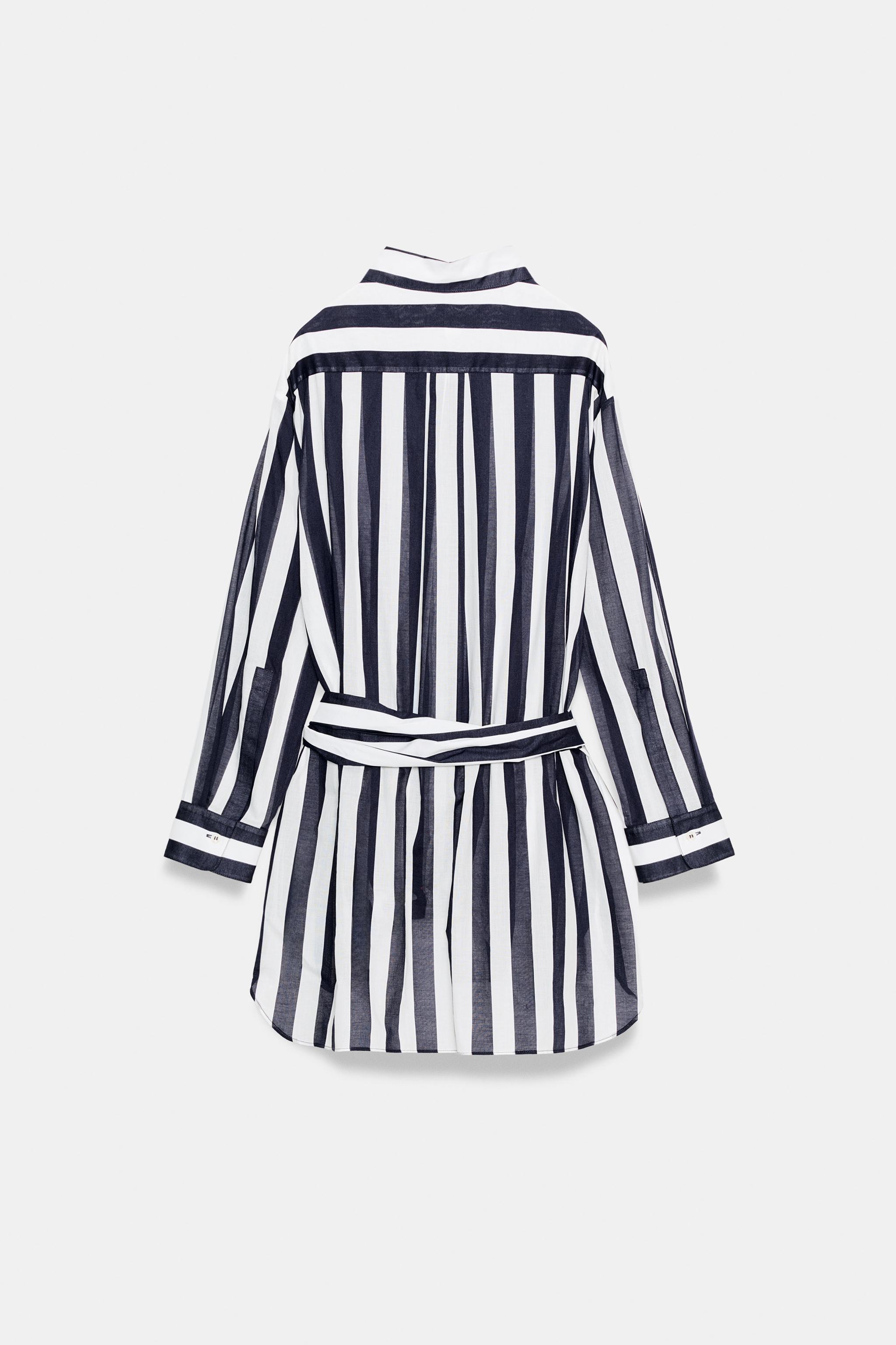 ZW COLLECTION ÇİZGİLİ GÖMLEK - Görsel 9