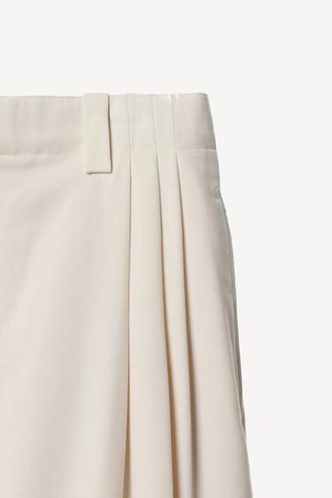 PANTALON PLISSÉ DE COSTUME WILLY CHAVARRIA X ZARA - Ivoire de Zara - Image 5