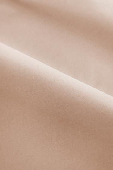 PERCALE FITTED SHEET | 30 CM HIGH (300 THREAD COUNT) - Pink by Zara - Image 3