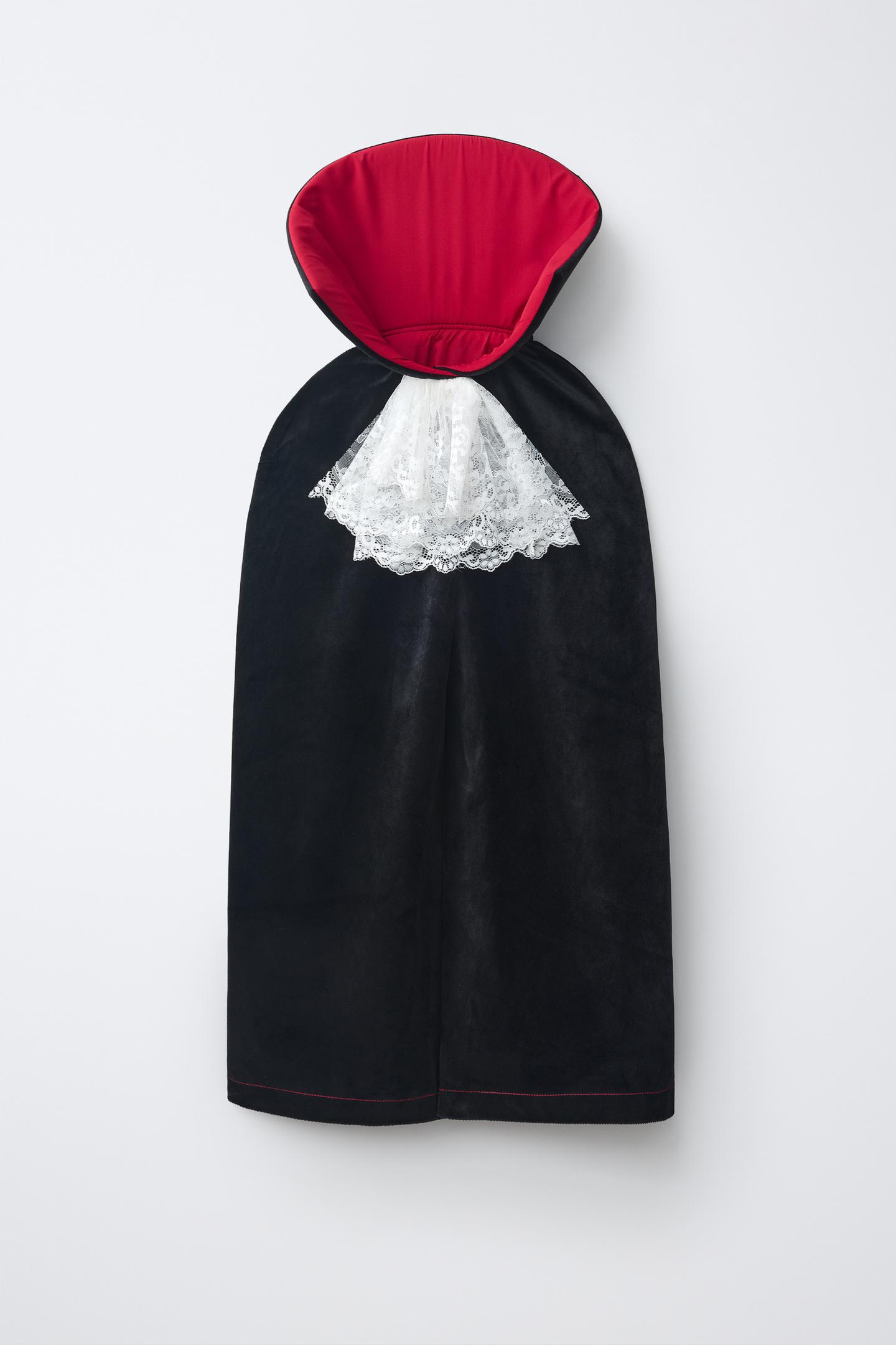 Детская накидка Zara Vampire Costume Cape, цвет: Чёрный — фото 1