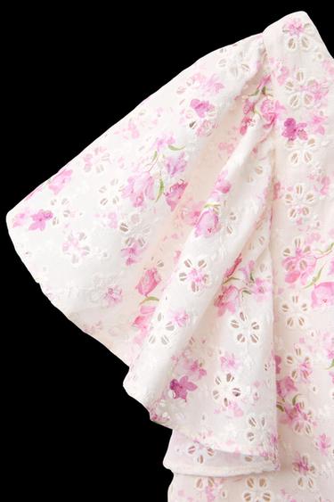 SHIFFLY-KLEID MIT BLUMENMUSTER - Rosa von Zara