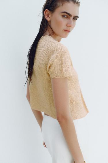 SEQUIN CARDIGAN - Butter by Zara - Image 3