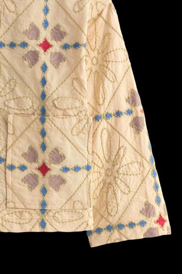 CAZADORA ACOLCHADA BORDADOS LIMITED EDITION - Beige de Zara