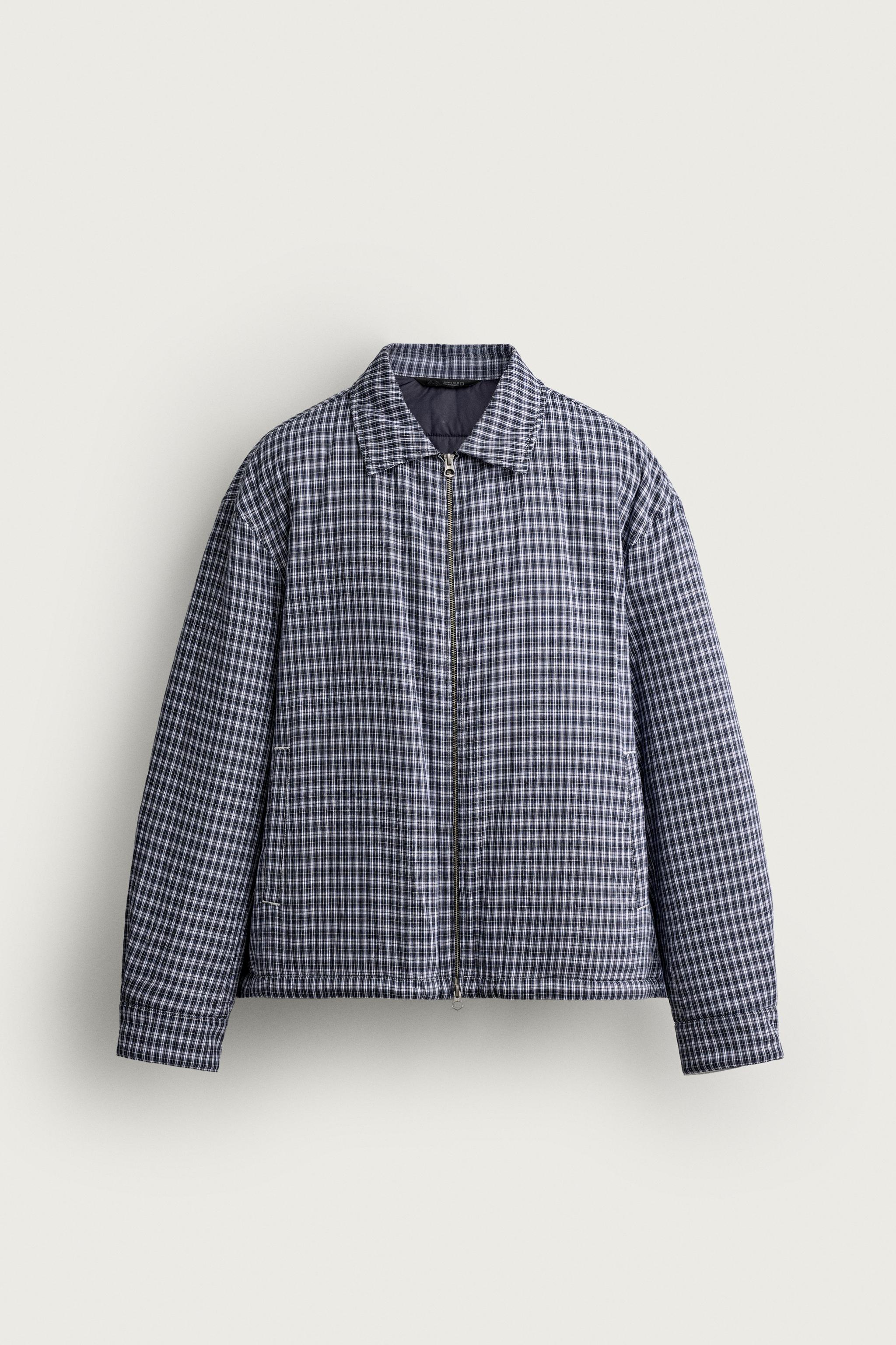 QUILTED PLAID OVERSHIRT