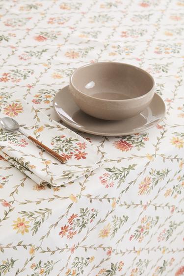 FLORAL PRINT TABLECLOTH - Brick by Zara - Image 2