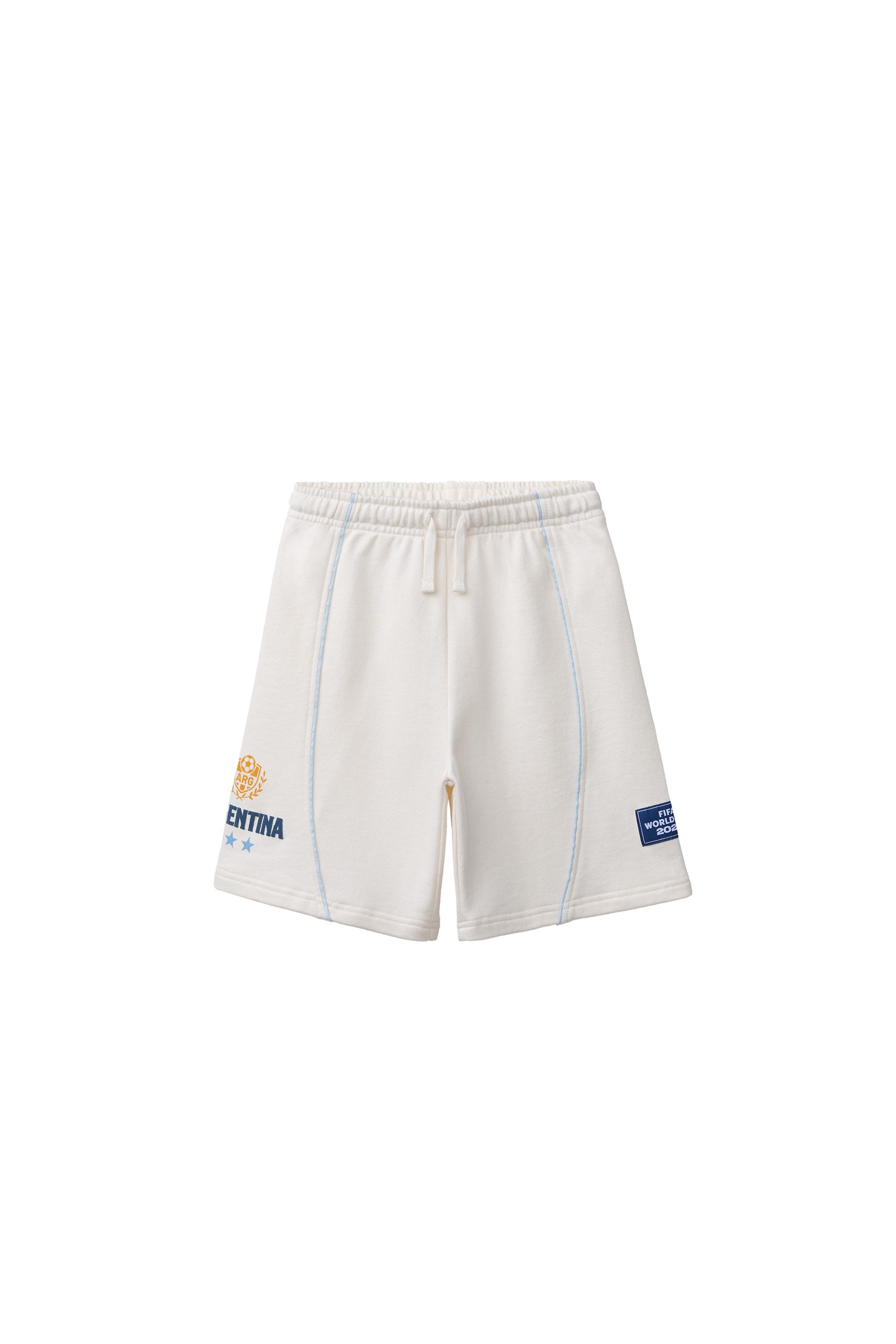 ARGENTINA FIFA WORLD CUP ™ 2026 PRINT SHORTS - Ecru | ZARA United