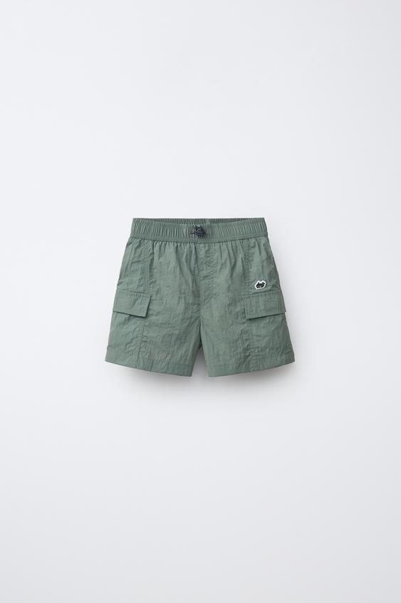 6-14 ANS/ SHORT DE BAIN CARGO - Kaki de Zara - Image 0