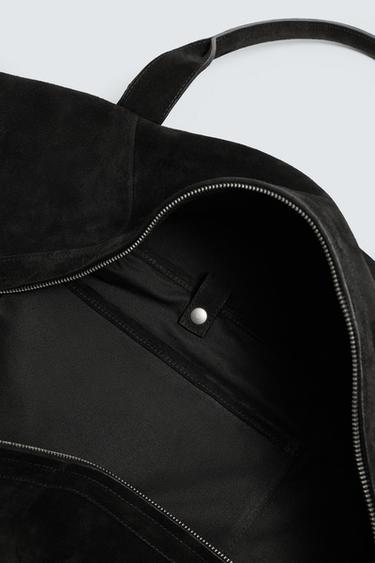 SAC DE VOYAGE EN CUIR ÉDITION LIMITÉE - Noir de Zara - Image 4