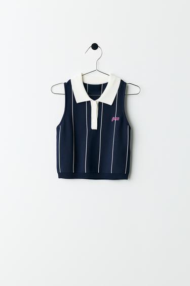 PENN © STRIPED POLO TOP - Dark navy by Zara