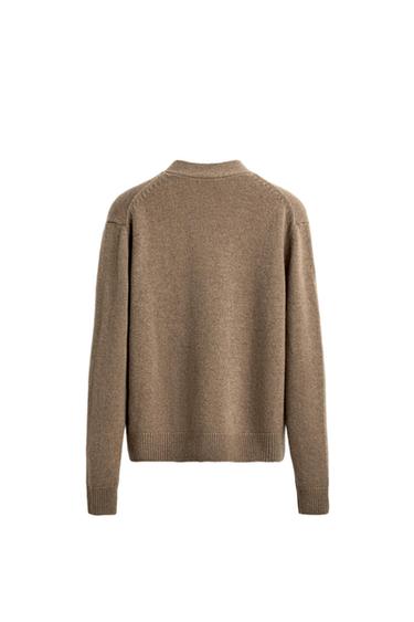 Zara WOOL - CASHMERE CARDIGAN AARON LEVINE X ZARA - Brown / Taupe