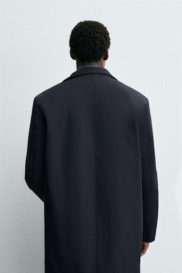 WATER-REPELLENT DETACHABLE TECHNICAL PARKA - Navy blue by Zara - Image 2