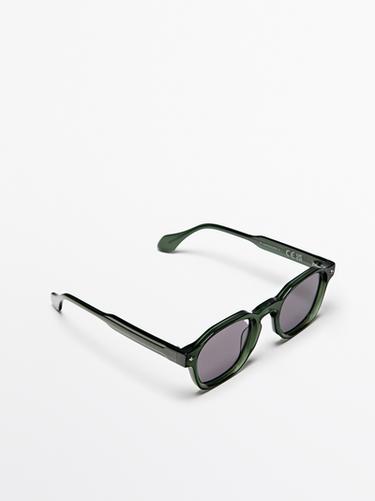 Geometric sunglasses — Green 2
