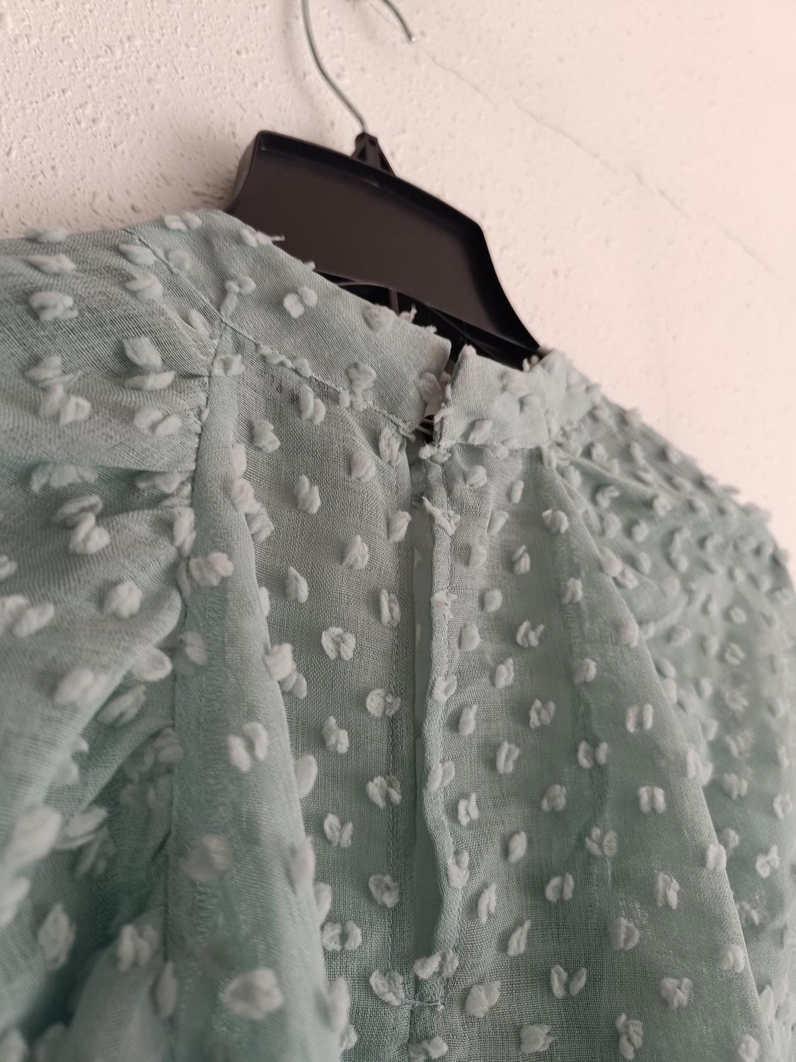 SEMI-SHEER TEXTURED BLOUSE - Image 4
