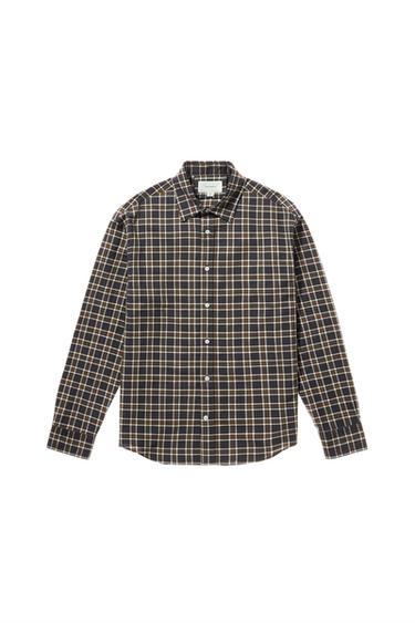 リラックスフィット チェックシャツカーボングレーZaraのリラックスフィット チェックシャツ - カーボングレー 