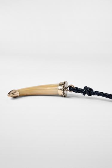 ROPE HORN NECKLACE KATE MOSS X ZARA - Black by Zara - Image 4