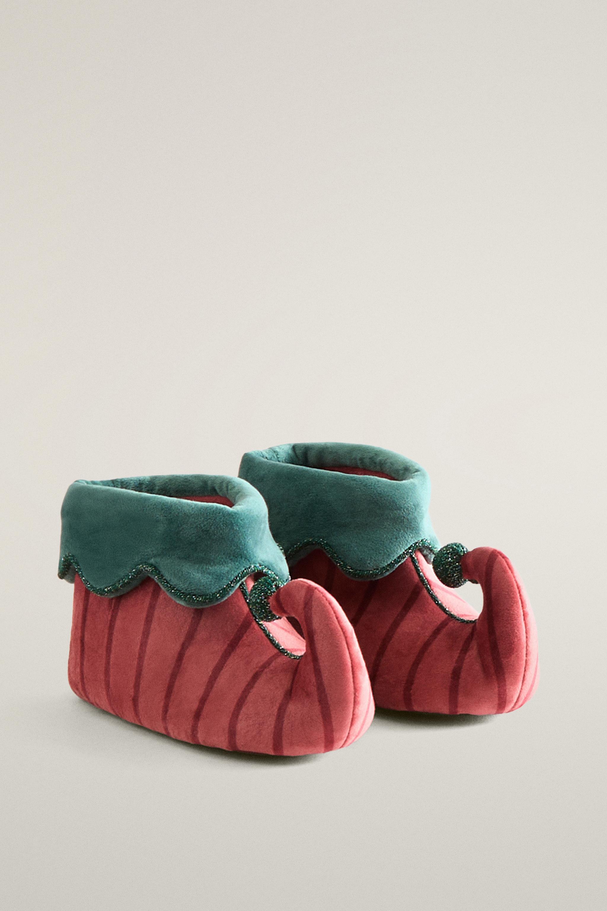 KIDS' CHRISTMAS ELF SLIPPERS